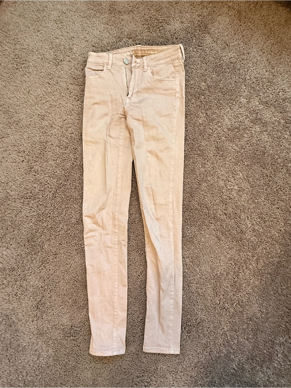 AE Women's X-LONG Slim Fit Jeans in Light Blush